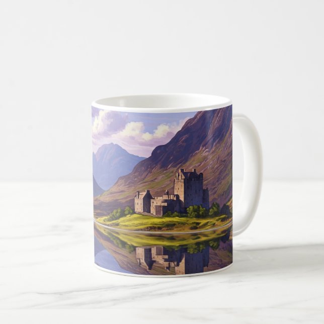 Mug Scotland Scottish Highlands Castle Travel (Devant droit)