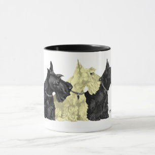 Mug Scotties noirs et froment