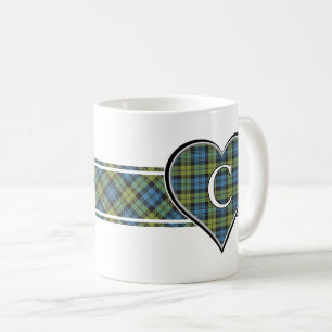 Mug Scottish Campbell Family Tartan Heart