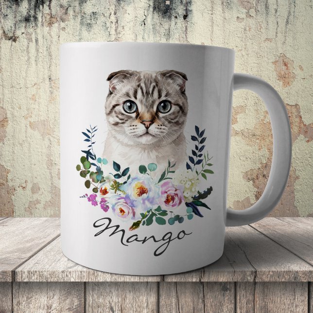 Mug Scottish Fold aquarelle (Créateur téléchargé)
