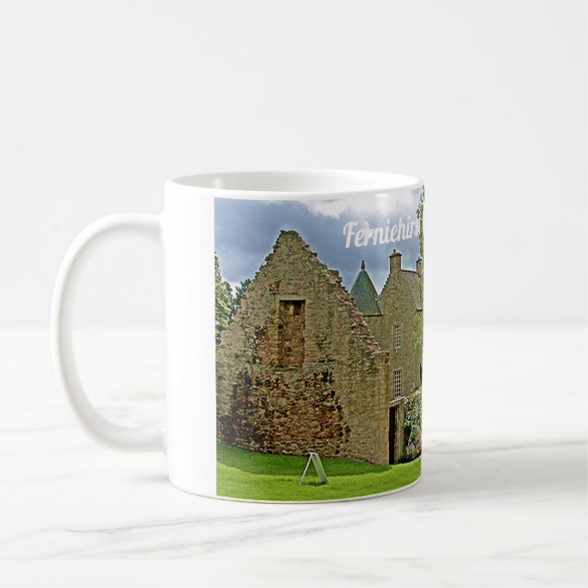 Mug Scottish Kerr Clan Ferniehurst Castle Photo (Gauche)