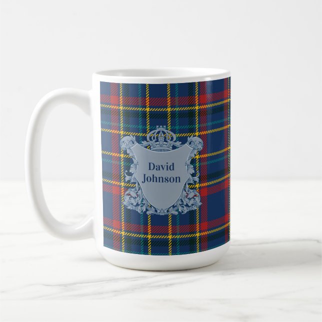 Mug Scottish Tartan Plaid Clan Vintage Pattern (Gauche)