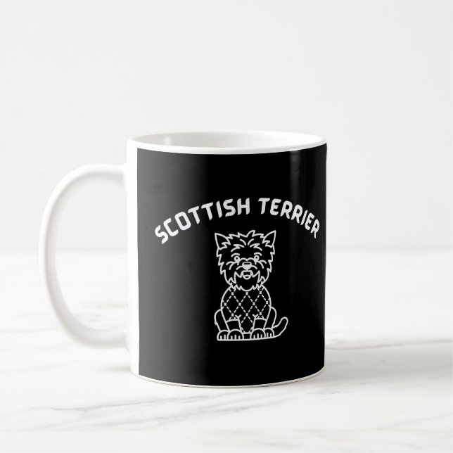 Mug Scottish Terrier chien idée cadeau maman chien (Gauche)