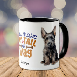Mug Scottish Terrier Puppy You Make My Tail Wag