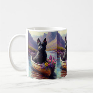 Mug Scottish Terrier sur une pagaie : une aventure Pit