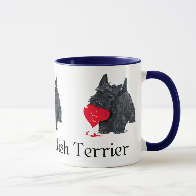 Mug Scottish Terrier Valentine (Droite)