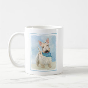 Mug Scottish Terrier Wheaten Dog Painting Art original