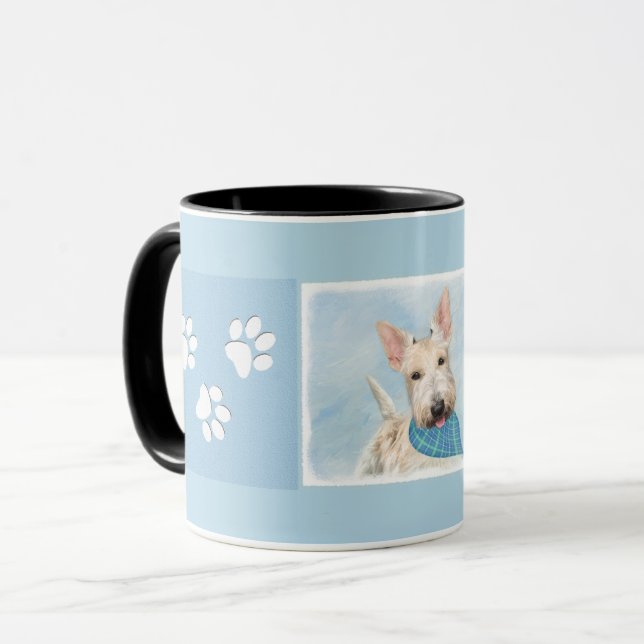 Mug Scottish Terrier Wheaten Dog Painting Art original (Devant gauche)