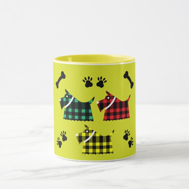 Mug Scotty Terrier Chiens Cute Funny Terriers Race The (Centre)