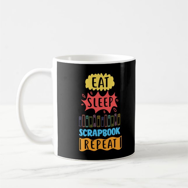 Mug Scrapbooking Humour Drôle Crafty Lover (Gauche)