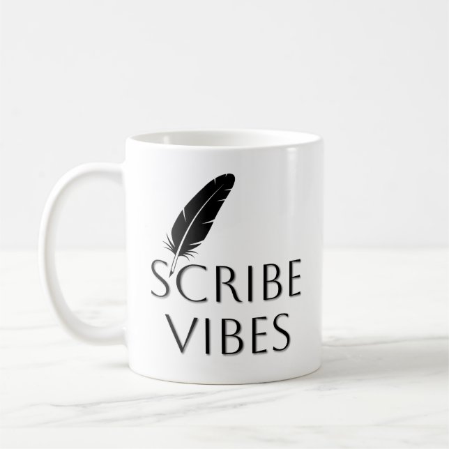 Mug Scribe Vibes Author Writer Poet  (Gauche)
