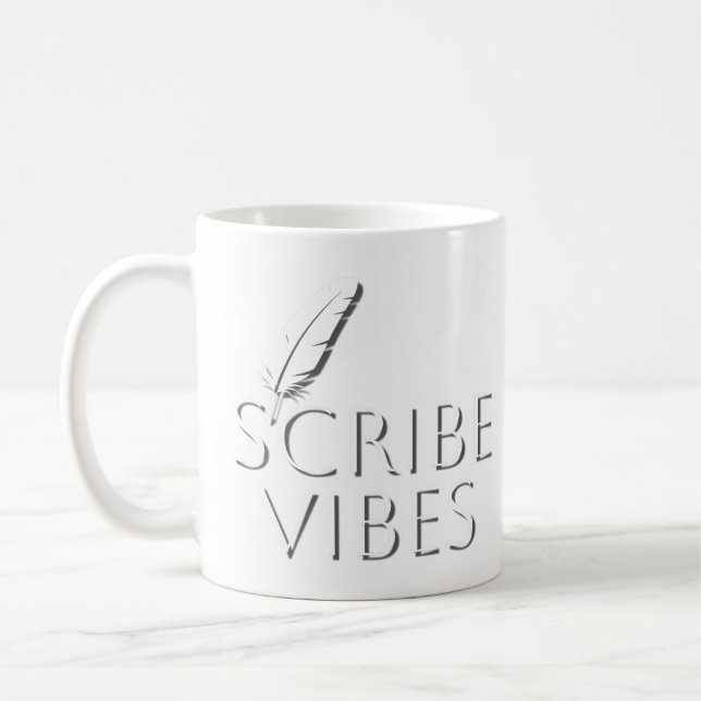 Mug Scribe Vibes Writers Authors Poets (Gauche)