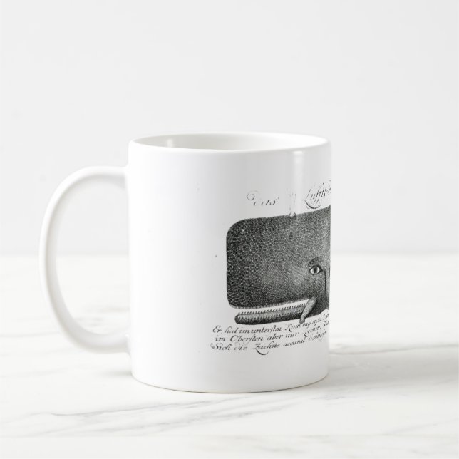 Mug Scrimshaw baleine à vapeur hipster Vintage (Gauche)