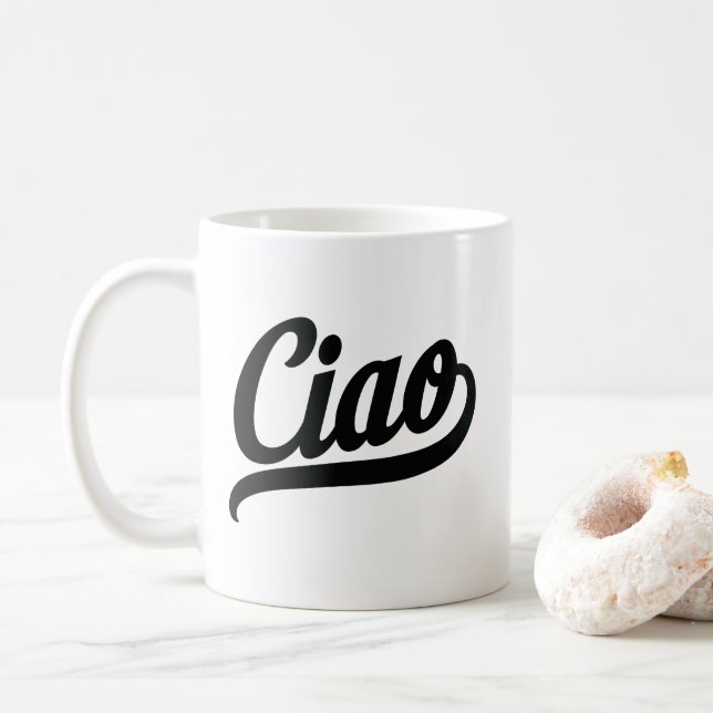 Mug Script Ciao (noir) (Avec donut)