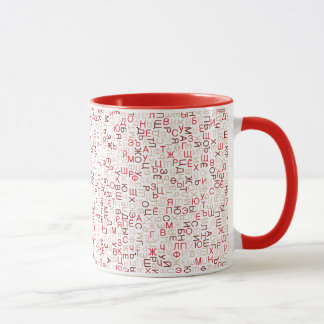 Mug Script cyrillique russe