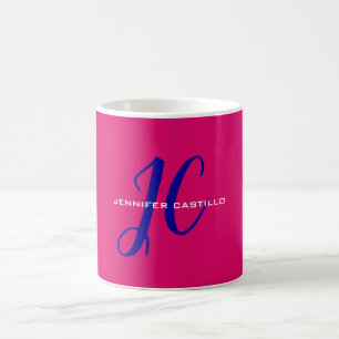 Mug Script de calligraphie professionnelle Monogramme