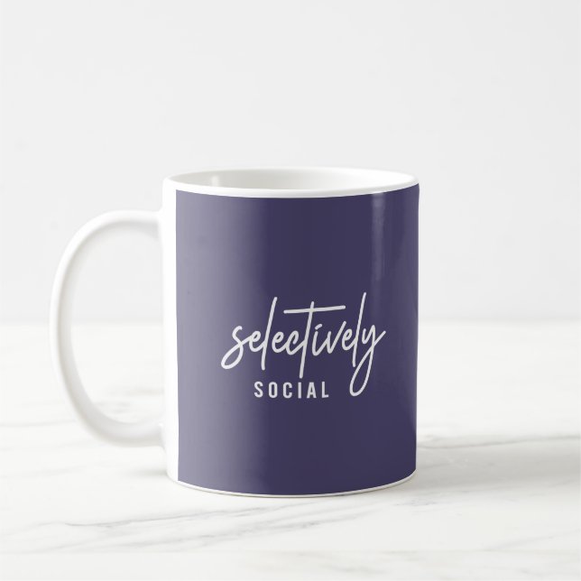 Mug Script de citation d'humour drôle Typographie (Gauche)