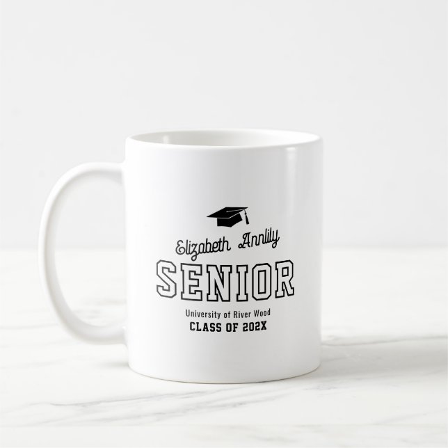 Mug Script de dernière année personnalisé supérieur Co (Gauche)