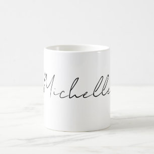 Mug Script élégant et classique Ajouter votre nom