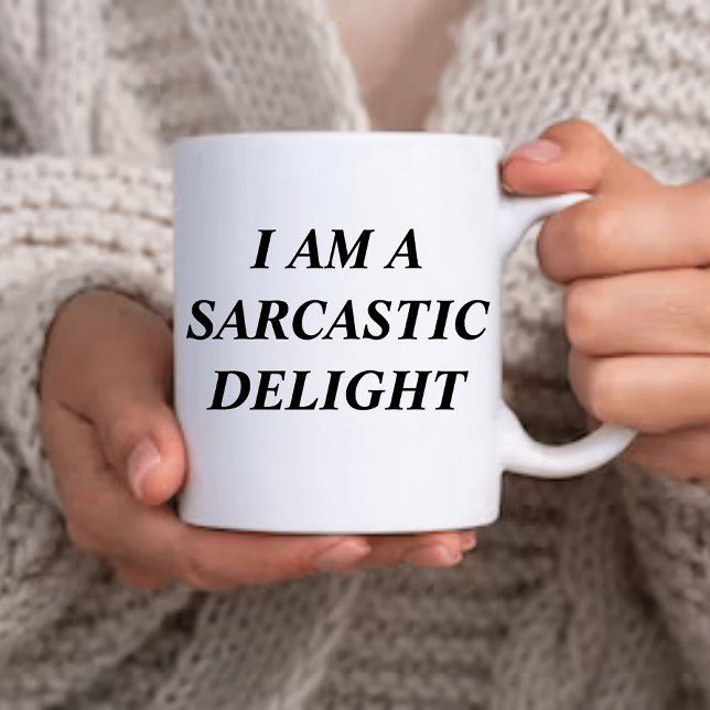 Mug Script Je suis un plaisir sarcastique amusant (Créateur téléchargé)
