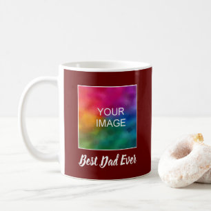 Mug Script main personnalisable foncé rouge meilleur p