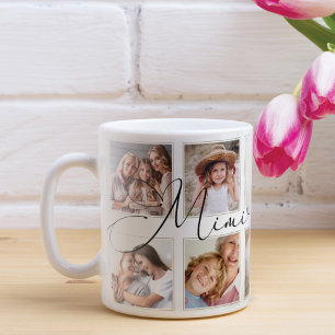Mug Script Mimi moderne   Collage photo pour petits en