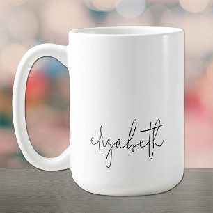 Mug Script minimaliste de prénom élégant
