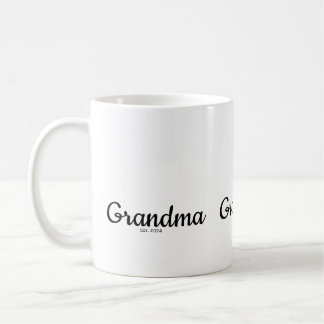 Mug Script noir établi grand-mère
