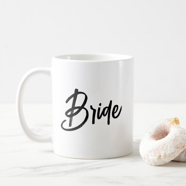 Mug Script Pinceau élégant Bride (Avec donut)
