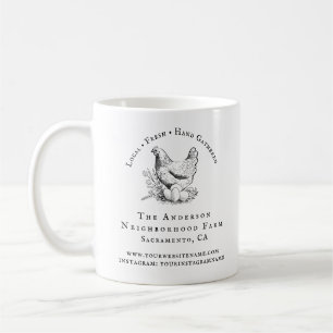 Mug Script rustique de poulet Famille Agritourisme