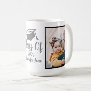 Mug Script Silver 2023 Custom Graduation Photo Café