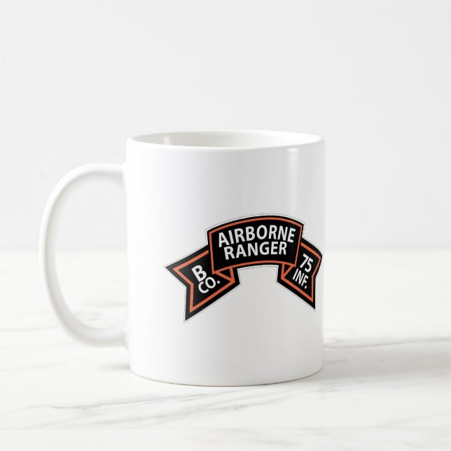Mug Scroll SSI - B Co 75th Infantry (Ranger) (Gauche)