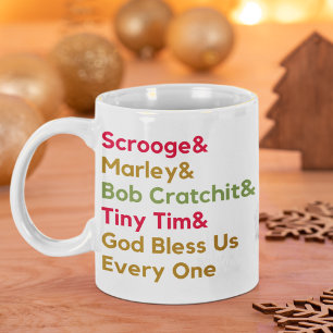 Mug Scrooge Marley Festival moderne minimaliste Noël