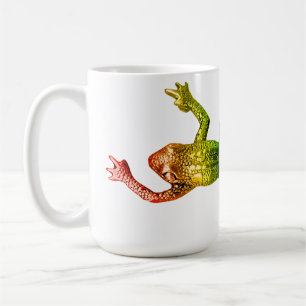 Mug Sculpture de grenouille arc-en-ciel de SlipperyJoe