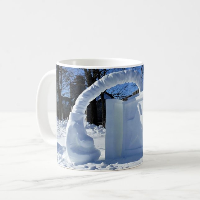 Mug Sculpture de neige, Québec, Canada (Devant gauche)
