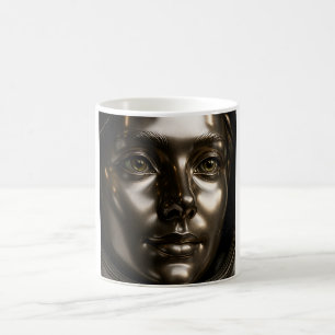 Mug Sculpture Visage Femme 3D