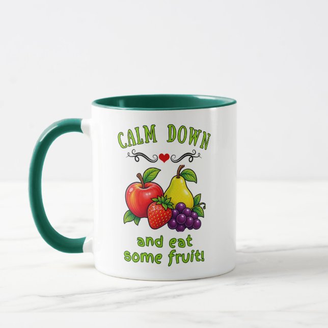 Mug Se Calmer et Manger des Fruits (Gauche)
