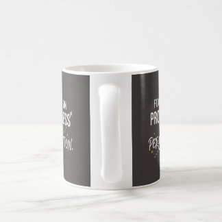 Mug Se concentrer sur le progrès, pas la perfection.