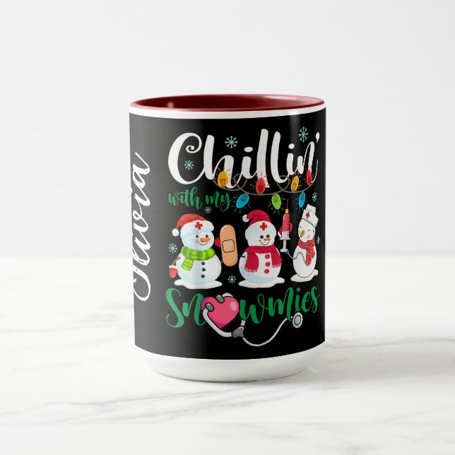Mug Se détendre avec mes bonhommes de neige (Centre)