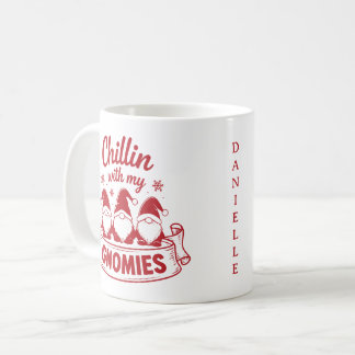 Mug Se détendre avec mes gnomes - Noël personnalisé