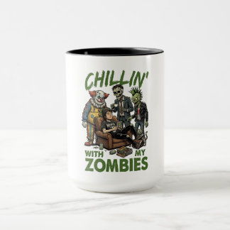 Mug Se détendre avec mes zombies Halloween garçons enf