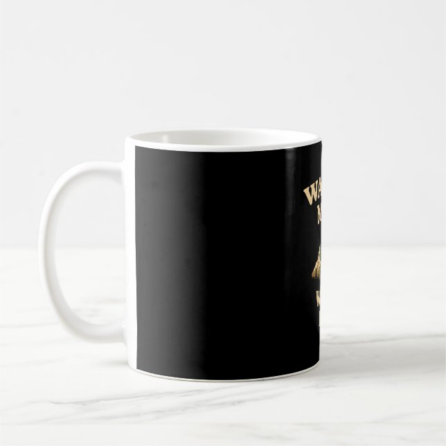 Mug Se promener plus s'inquiéter moins design de spruc (Gauche)