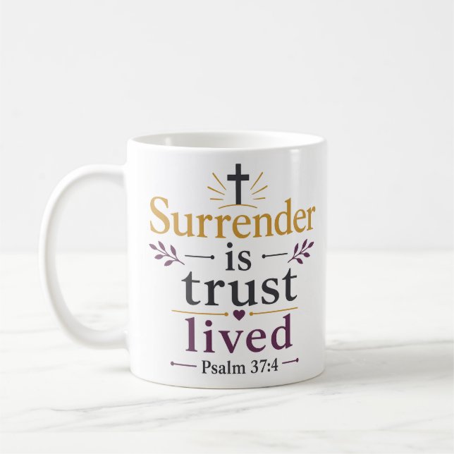Mug Se Rendre, C'est La Confiance Vécue Impression Chr (Gauche)