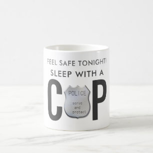 Mug se sentir en sécurité drôle d'humour policier poli