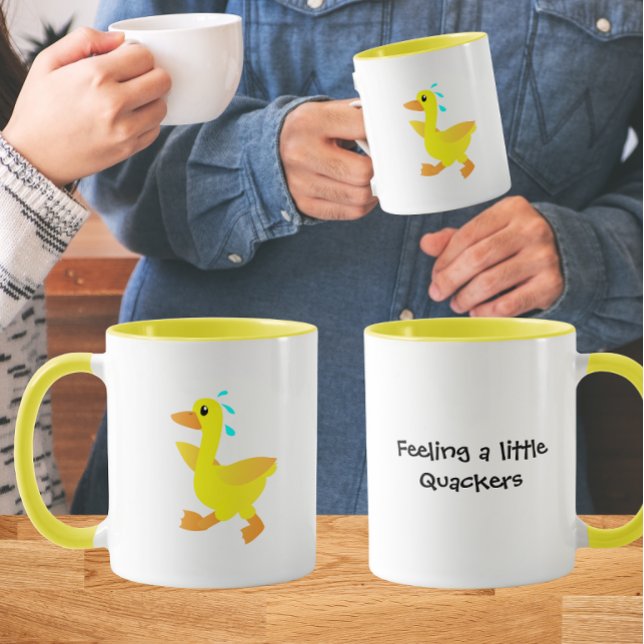 Mug Se sentir un peu humour de canard Quackers (Créateur téléchargé)