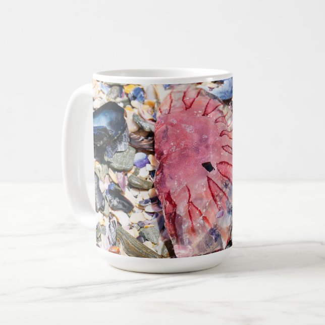 Mug Sea Shells Jellyfish Ocean Beach Vue (Devant gauche)