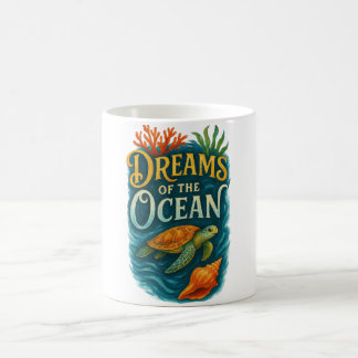 Mug Sea Turtle & Coral Art