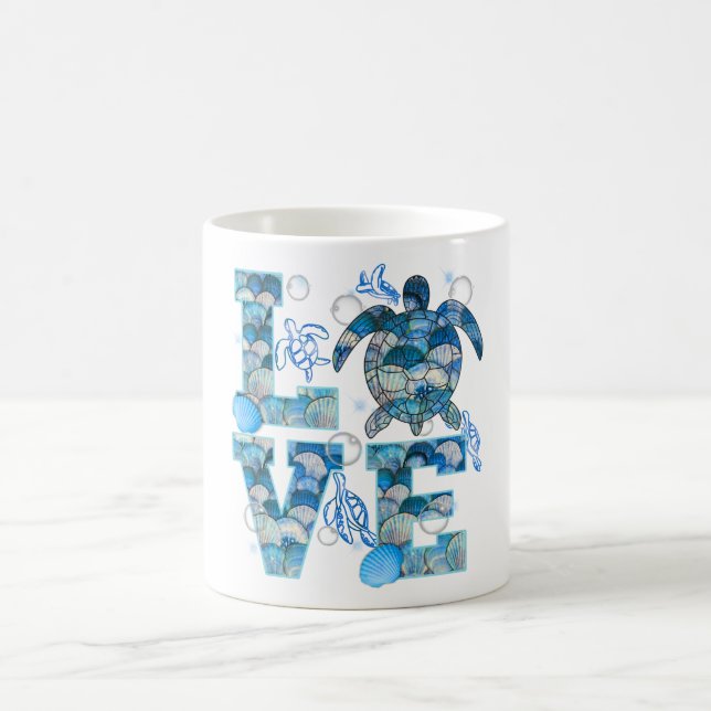 Mug Sea Turtle Love Shirt Ocean Beach Amoureux des ani (Centre)