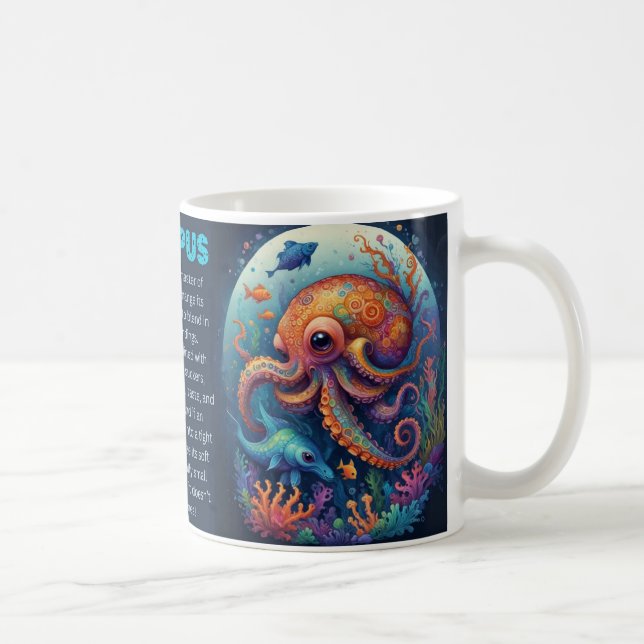 Mug SEA WORLD - poulpe (Droite)