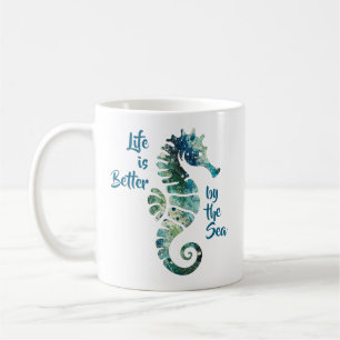 Mug Seahorse - La vie est meilleure au bord de la mer